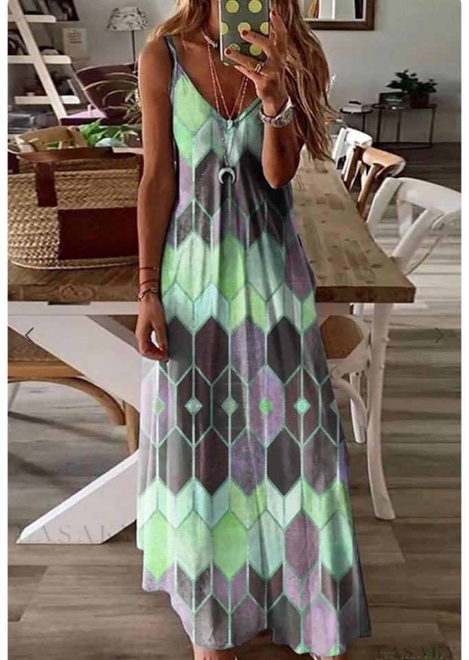 ÖZEL FİYAT Digital Baskı V Yaja Süprem Kumaş Elbise