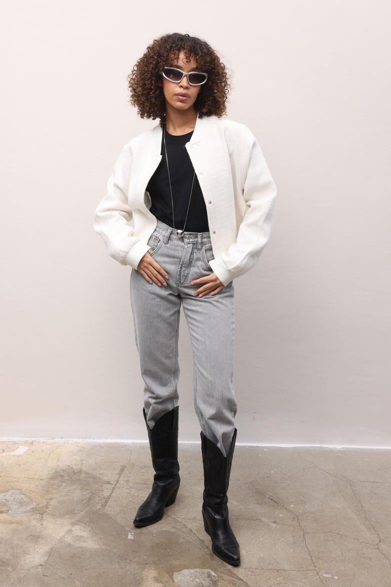 Paola Dokulu Bomber Ceket 6071-8