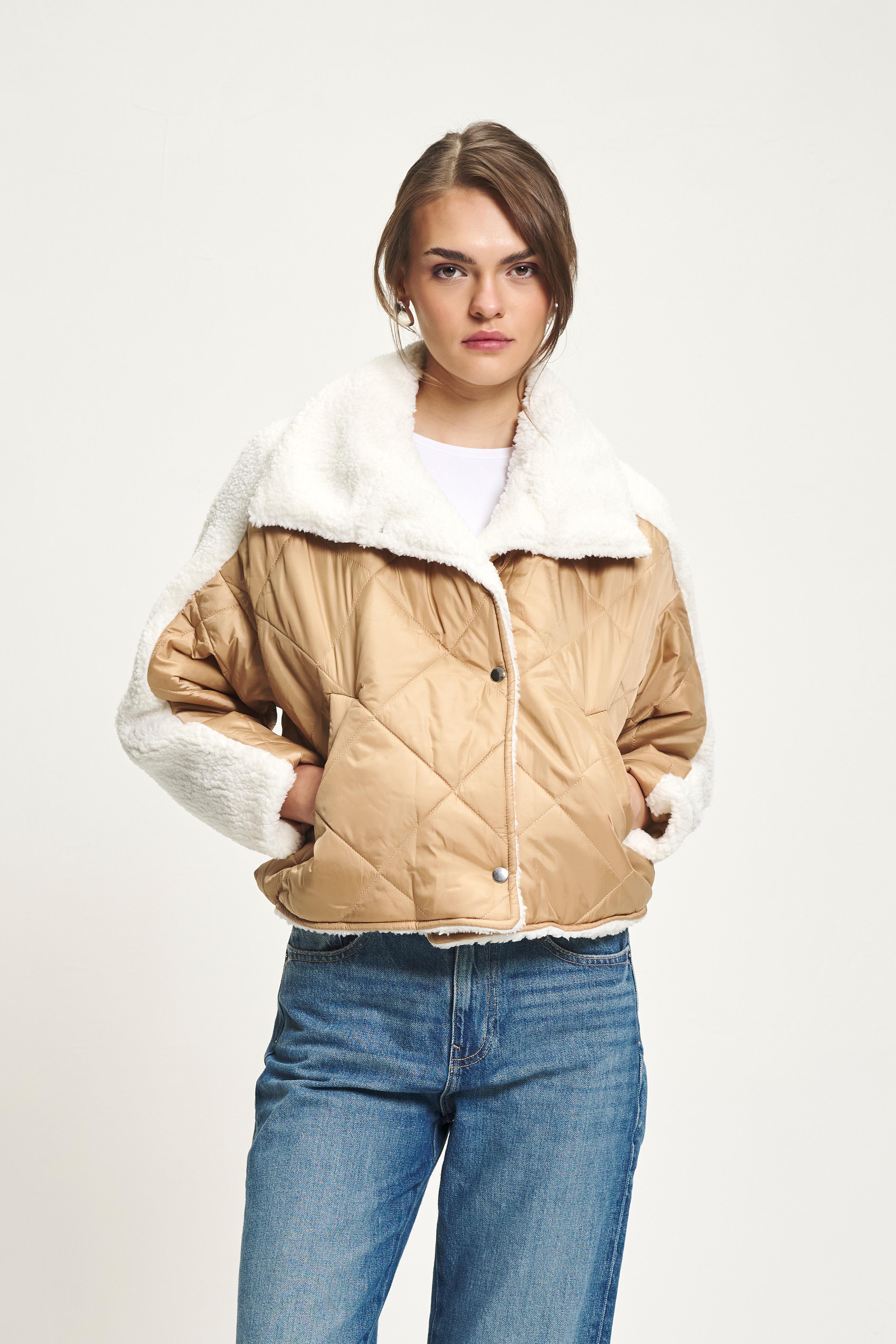Peluş Garnili Kapitone Mont 7086 R11-C-K4