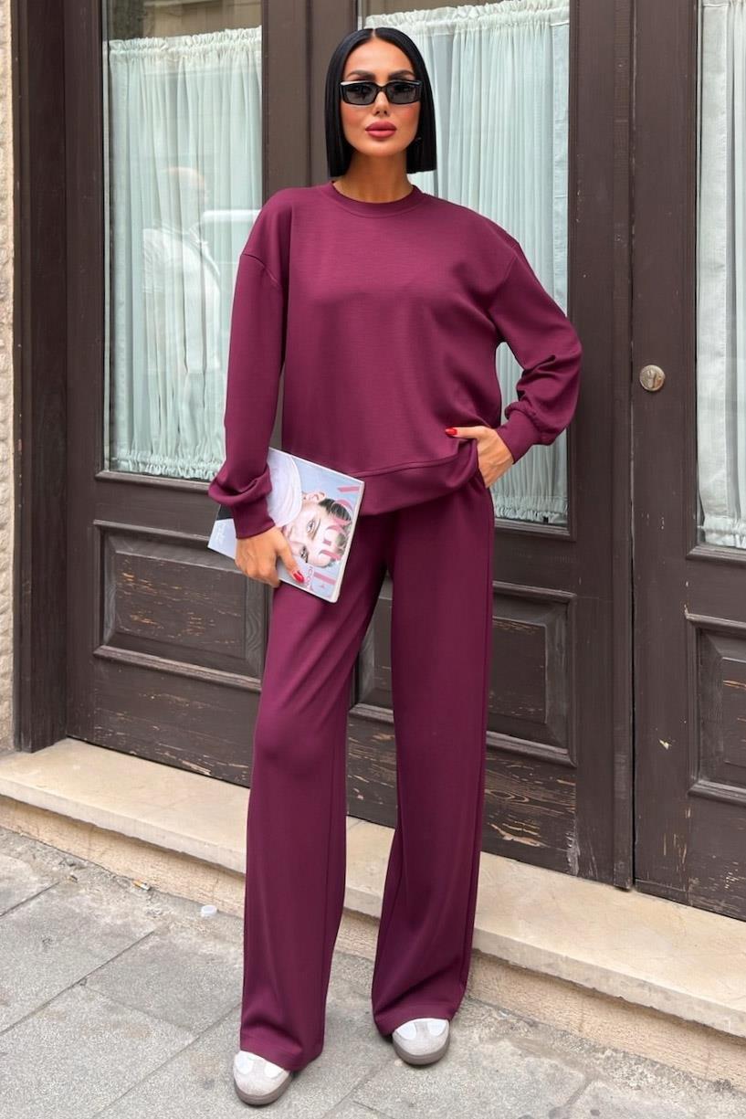 Sırtı Aksesuar Dekolteli Modal Takım 10253 R5-A-K1