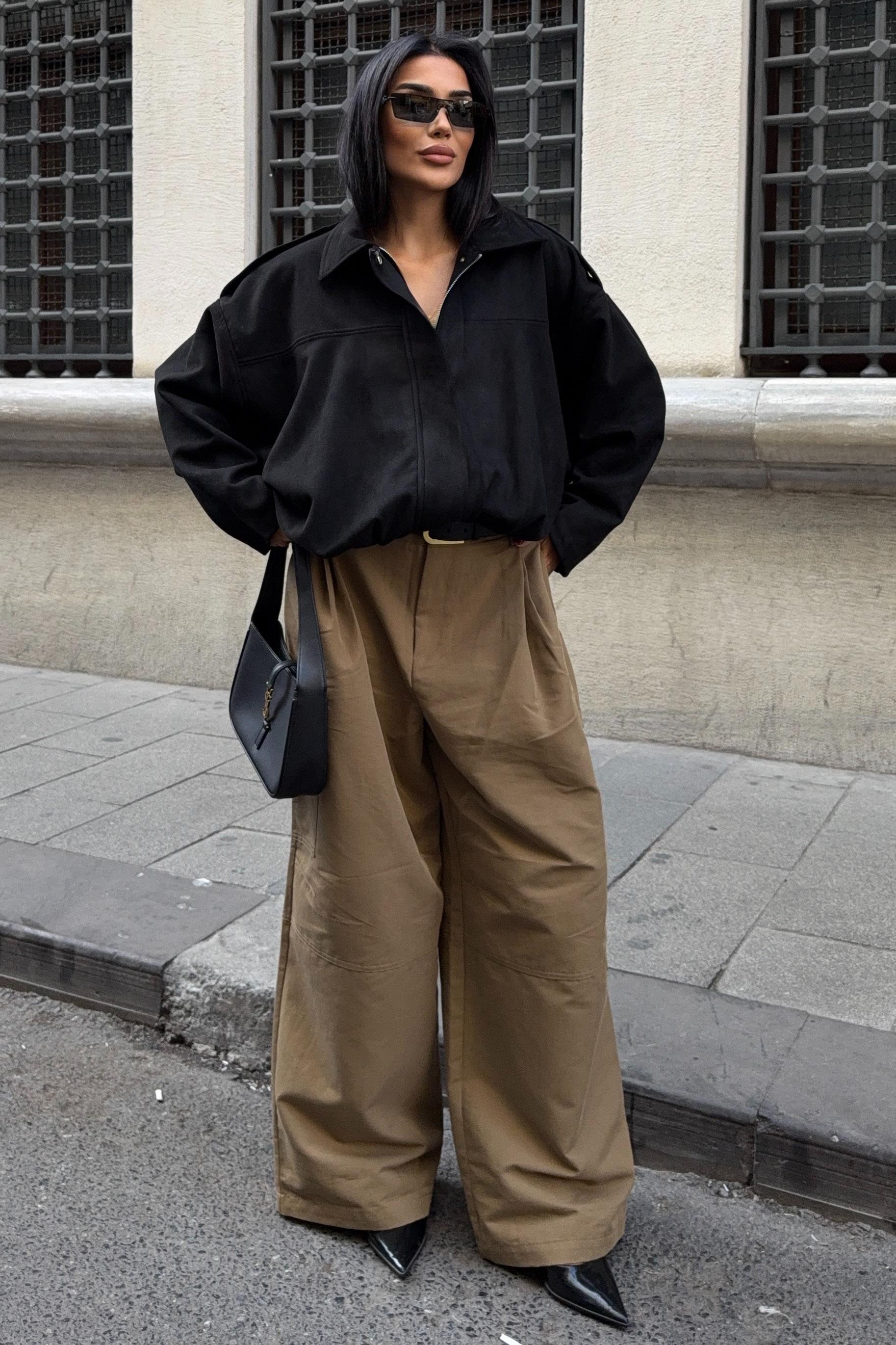 Süet Kumaş Premium Bomber Ceket 6129