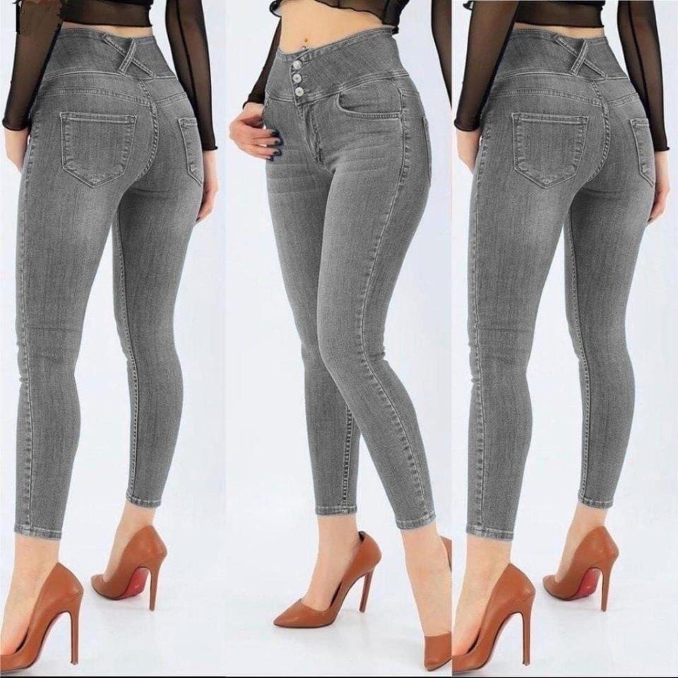 Yüksek Bel Likralı Kot Pantolon