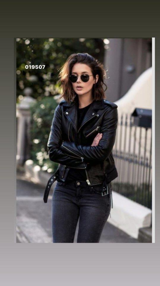 Zara Model Kemer Detaylı Deri Mont
