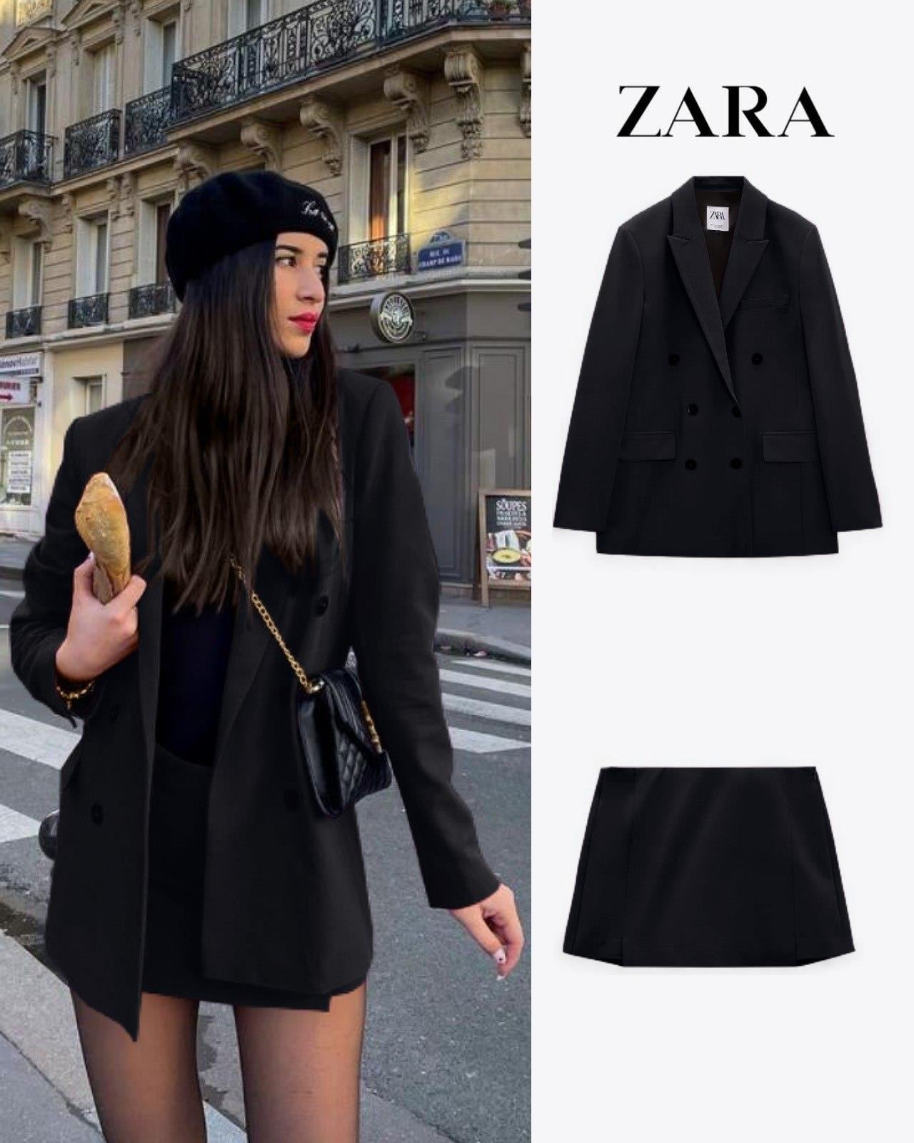 Zr model ceket şort ikili set - SİYAH