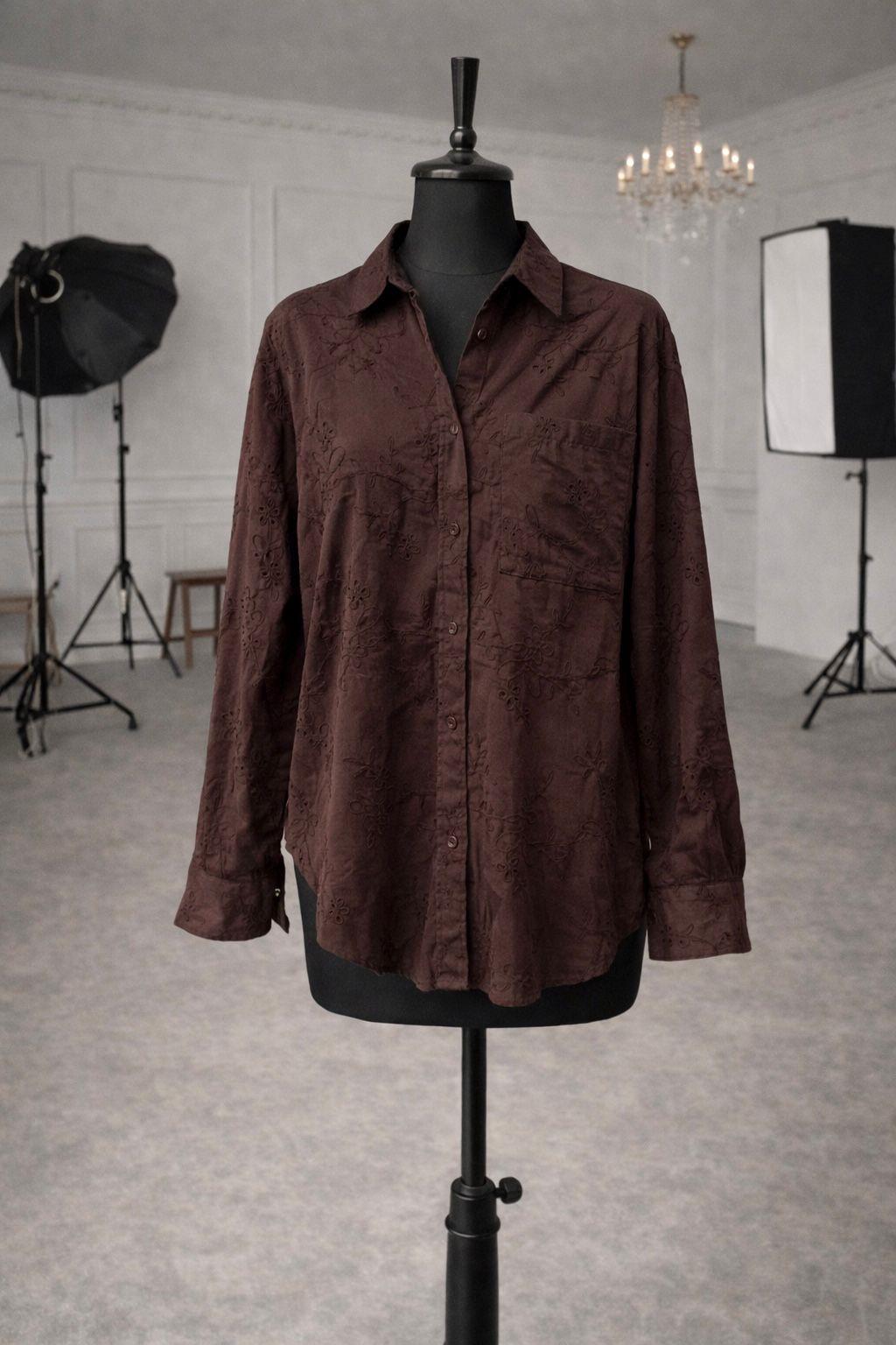 Zr Model Fisto Premium Gömlek - Kahve