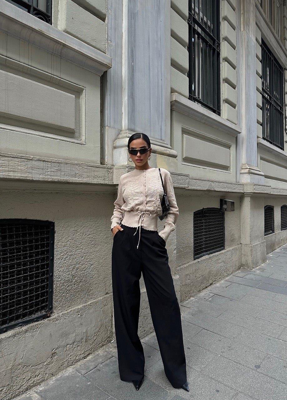 Zr Model Örme Triko Hırka - Bej