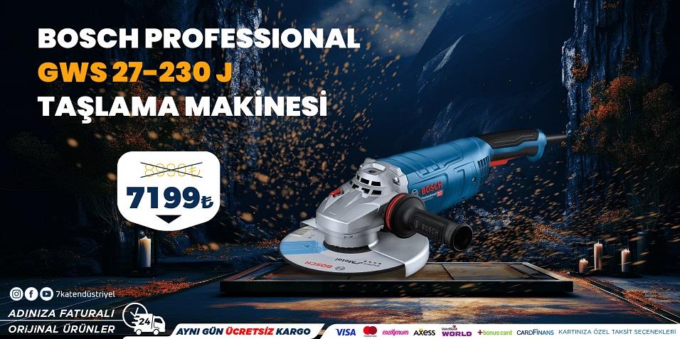 BOSCH GWS 27-230 J Taşlama Makinesi