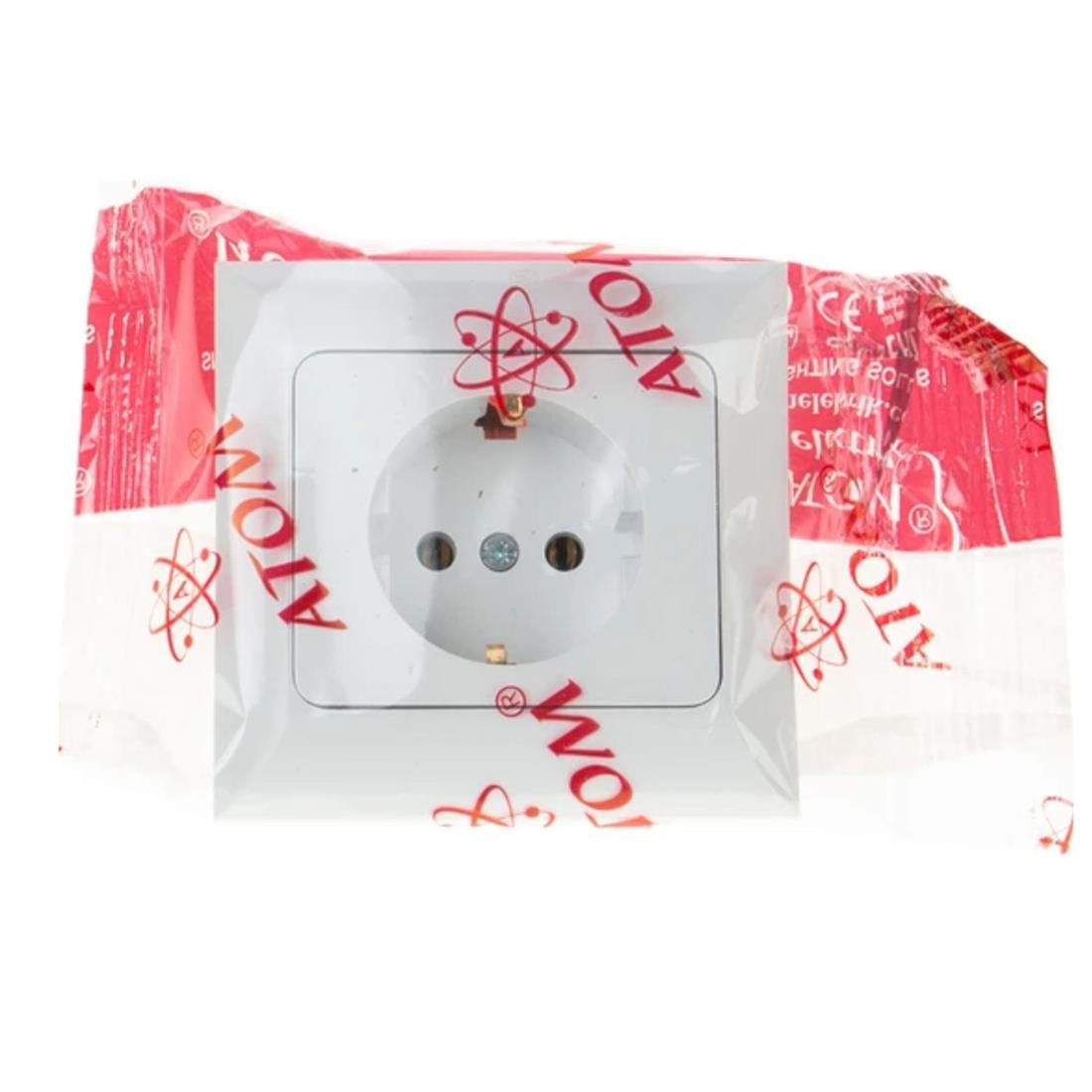 Atom Topraklı Sıva Altı Priz - HRD-011166