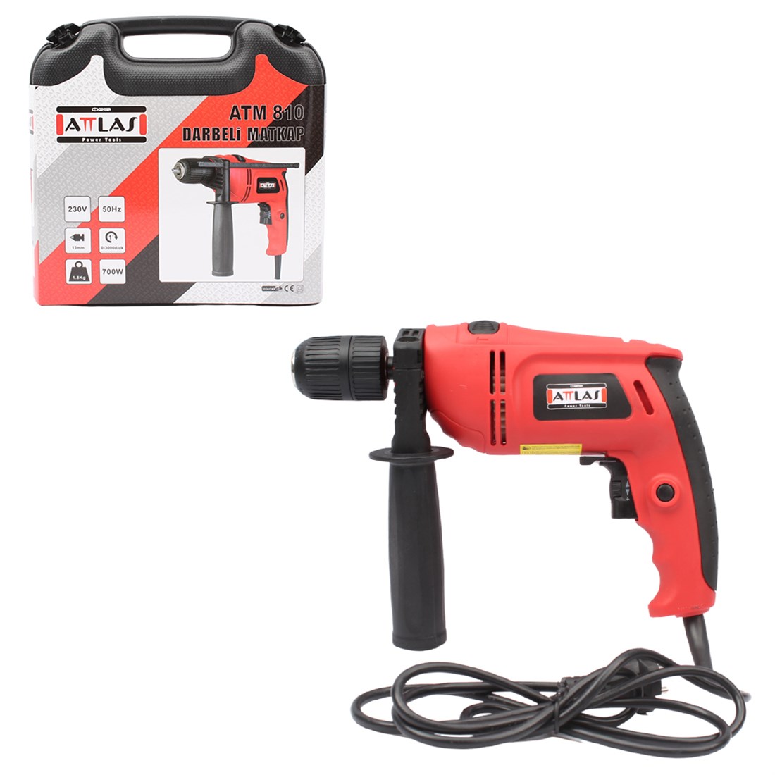 Attlas ATM 810 Darbeli Matkap Seti 16 Parça - A0101022