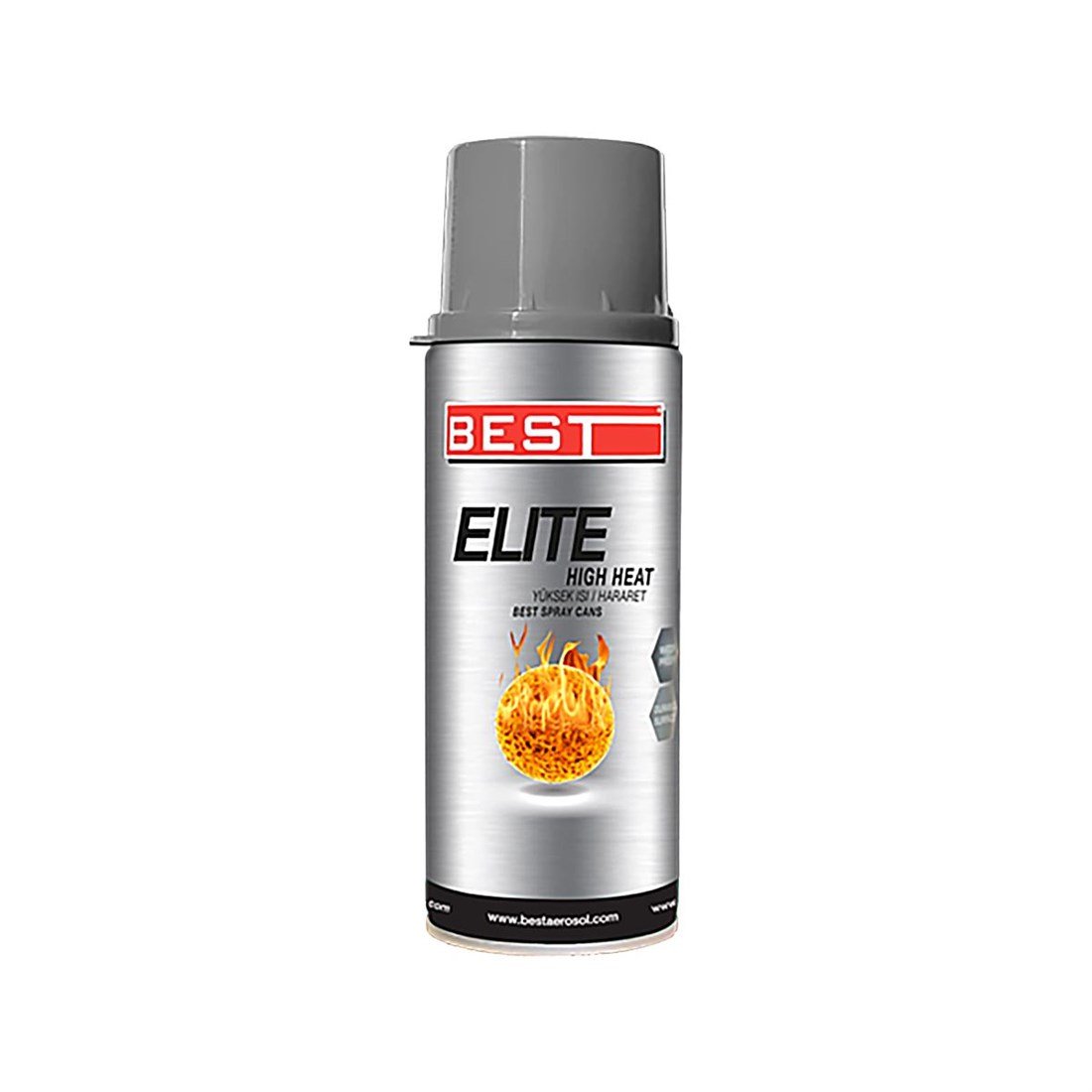 Best Elite 300C Isıya Dayanıklı Gümüş Sprey Boya 400 ml