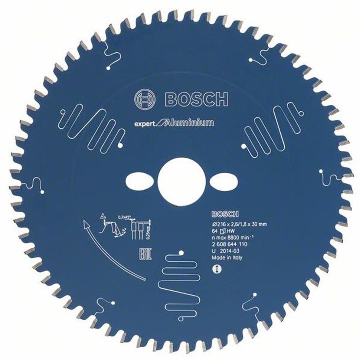 Bosch - Expert Serisi Alüminyum için Daire Testere Bıçağı 260*30 mm 80 Diş - 2608644113