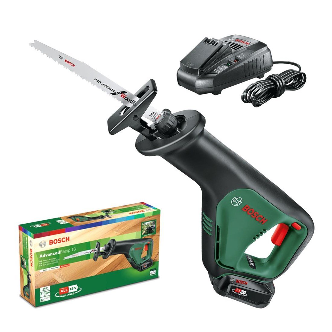 Bosch AdvancedRecip 18 (2,5 Ah,TekAkü) Tilki Kuyruğu - 06033B2403