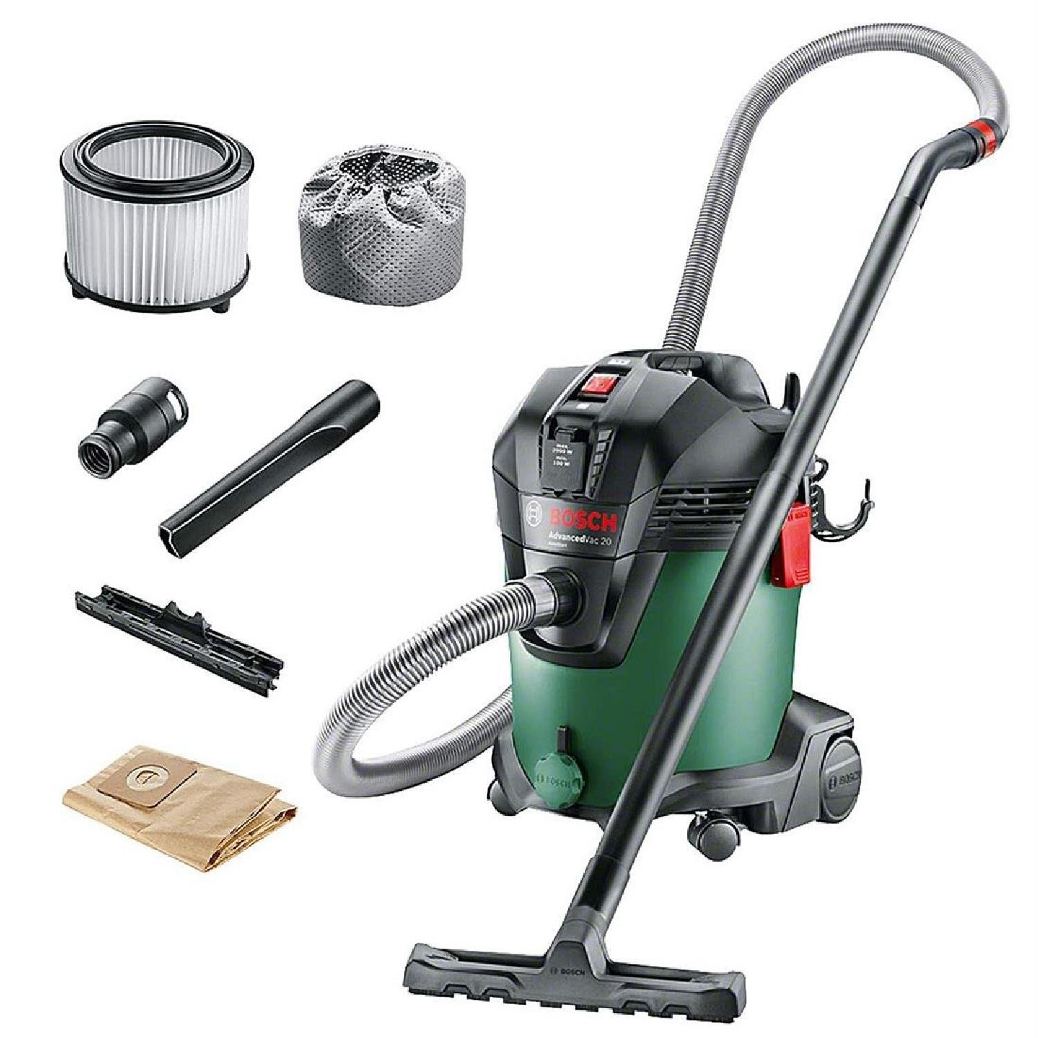 Bosch AdvancedVac 20 1200W Islak Kuru Elektrikli Süpürge - 06033D1200