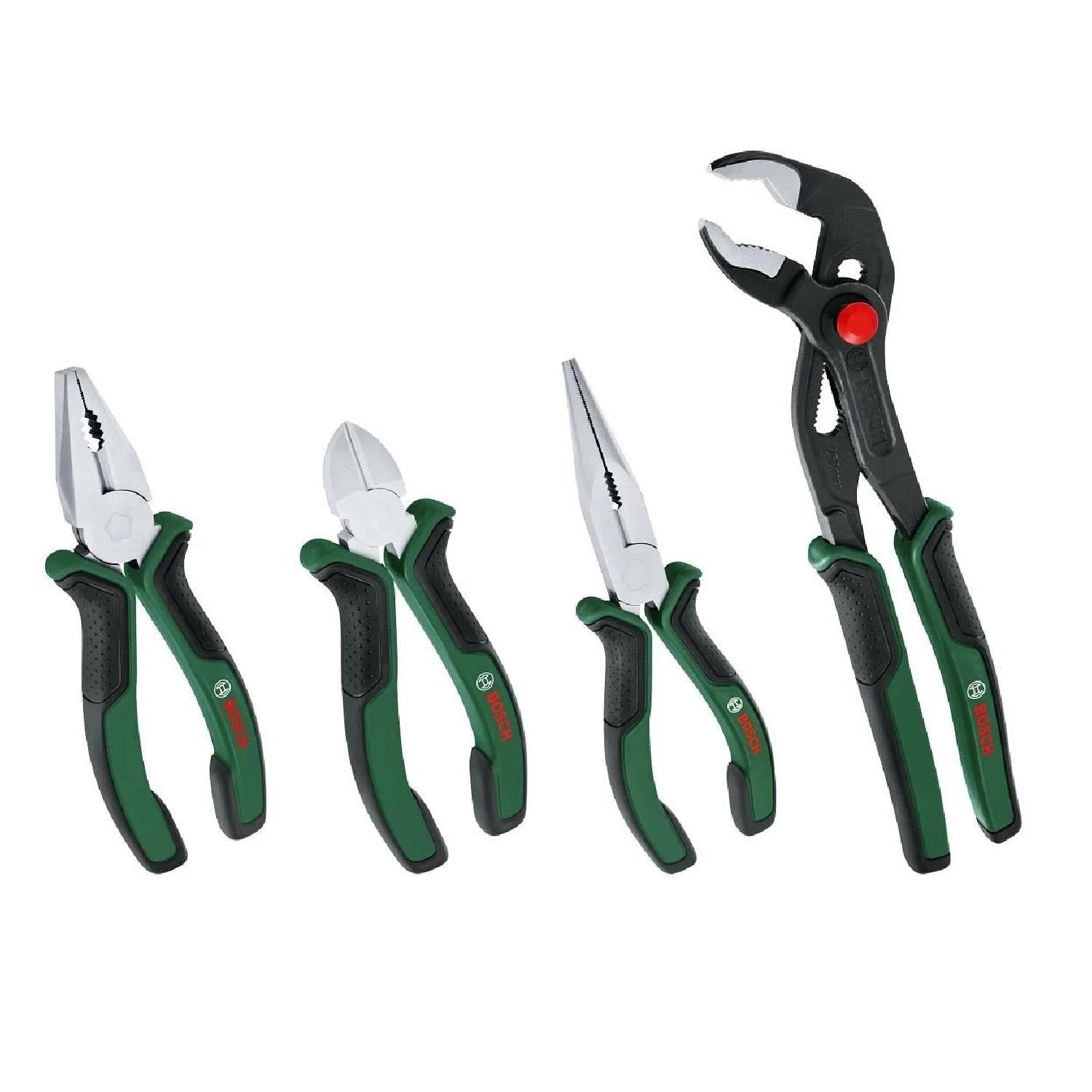 Bosch El Aleti Seti (Boru Anahtarı 250-Yan Keski 160-Pense 180-Kargaburun 180) 4 Parça - 1600A02W7K