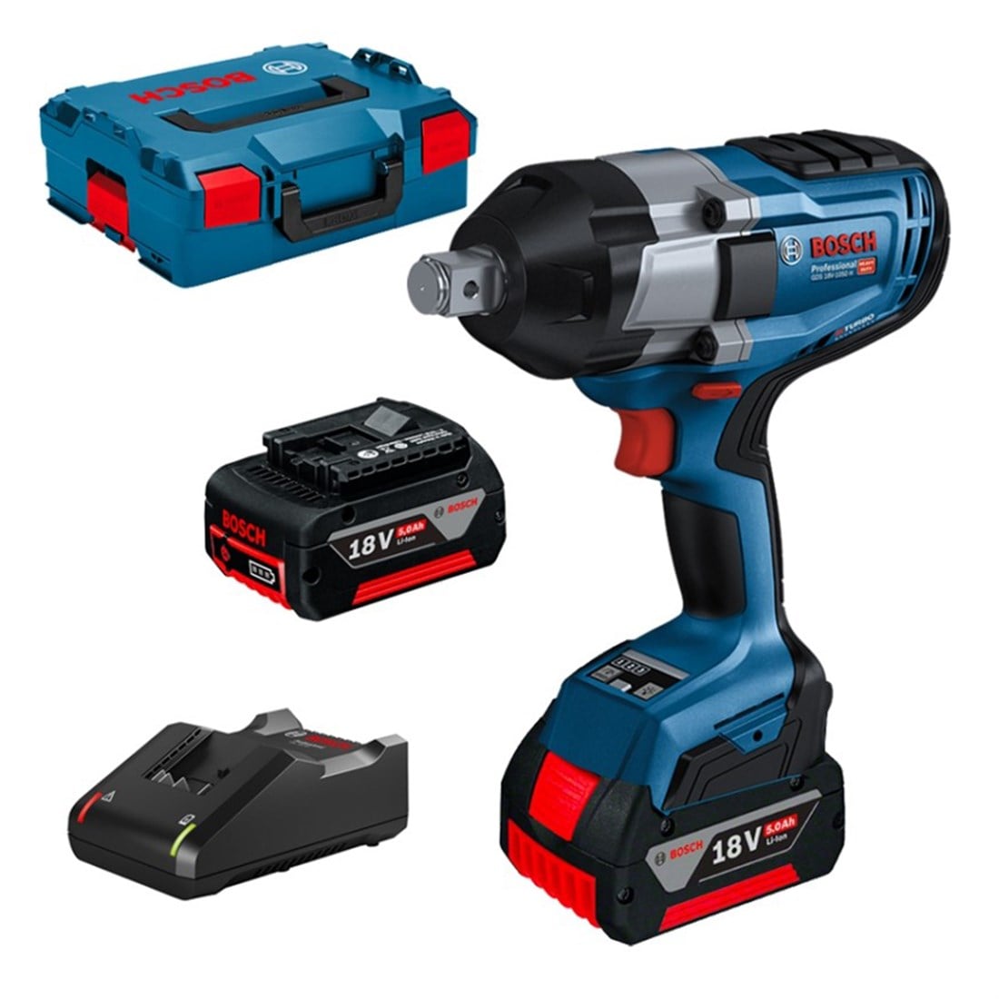 Bosch GDS 18V-1050H SomunSıkma(2x5.0Ah;L-Boxx) - 06019j8522