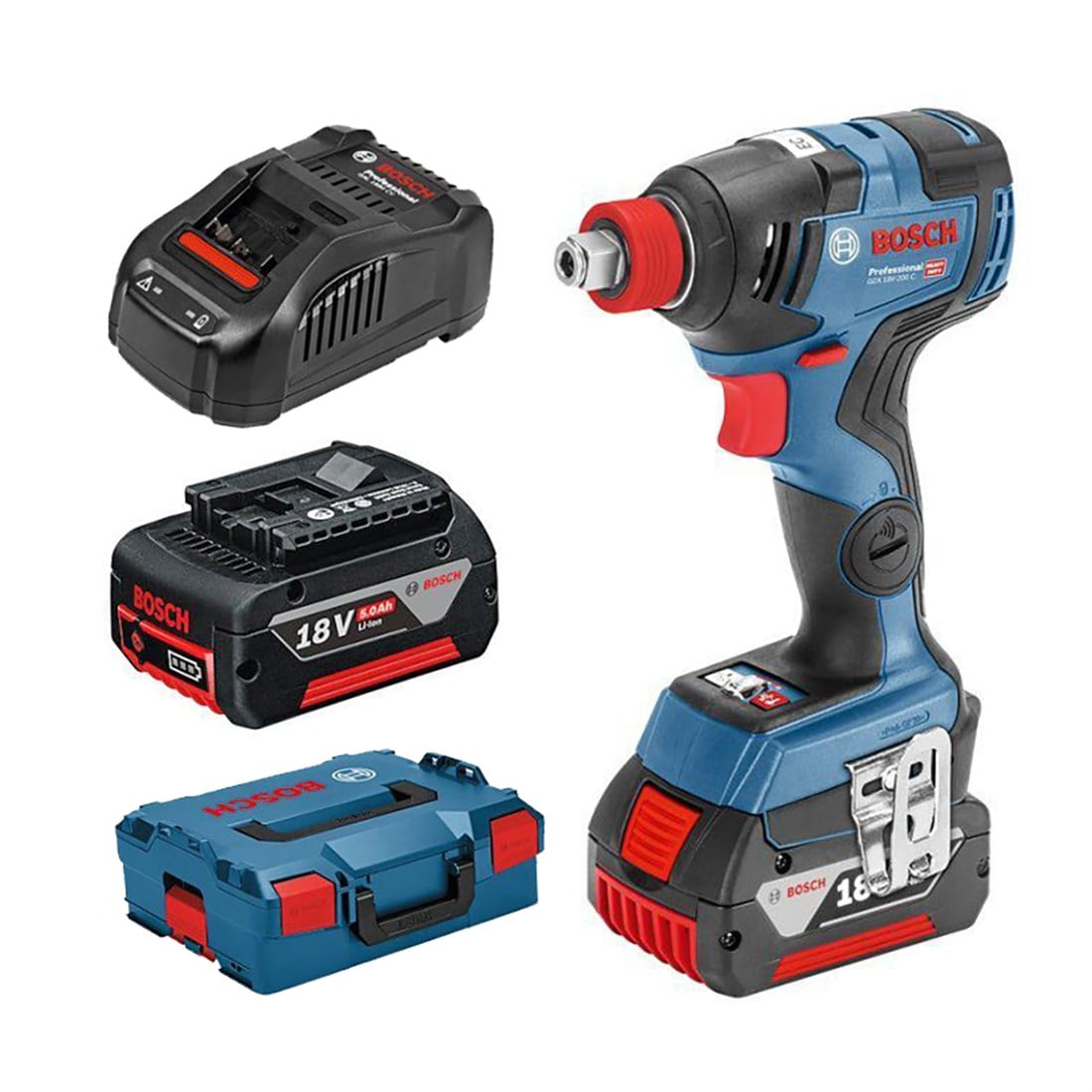 Bosch GDX 18V-200C Somun Sıkma(2x5.0Ah;L-Boxx) - 06019G4201