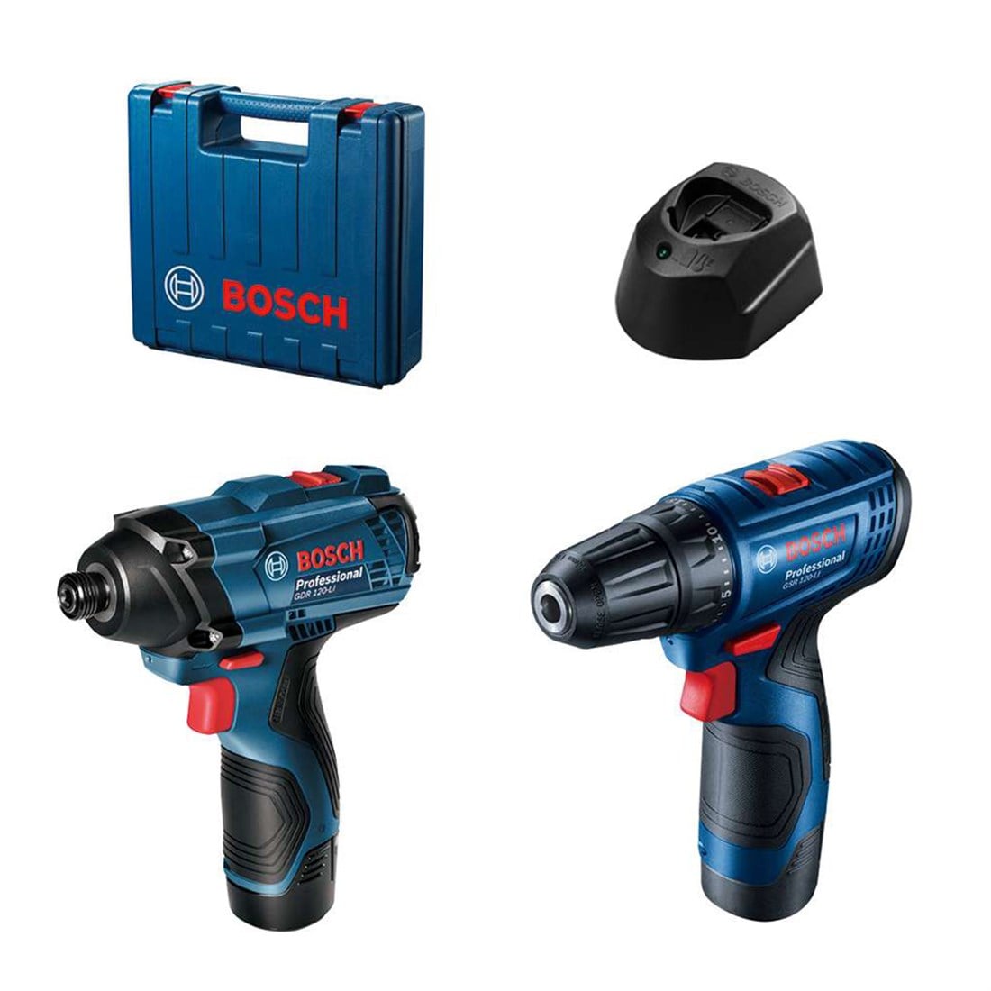 Bosch Professional Gsr 120-Lı Akülü Darbeli Vidalama + GDR 120-Lı Somun Sıkma Makinesi - 06019G8023
