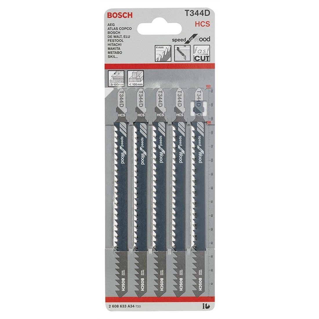 BOSCH T 344 D Speed for AHŞAP 3'lü - 2608637944