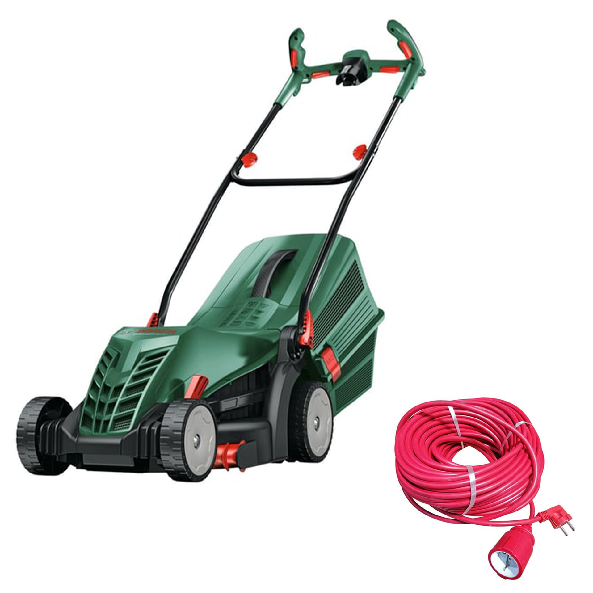 Bosch UniversalRotak 37-555 Çim Biçme Makinesi 1400 W + Evakat 3*2,5 Uzatma Kablosu 40mt