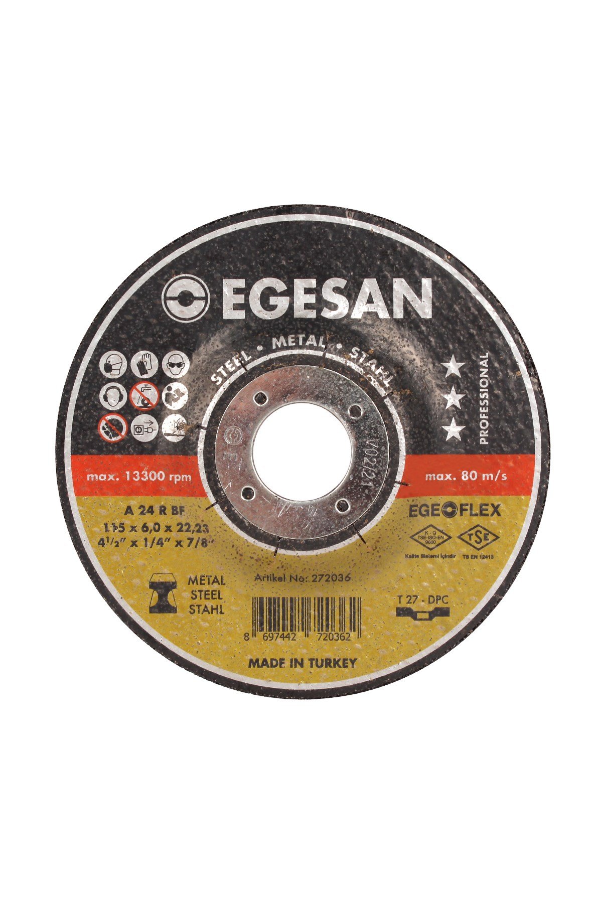 EGESAN 115*6*22 METAL TAŞLAMA  272036