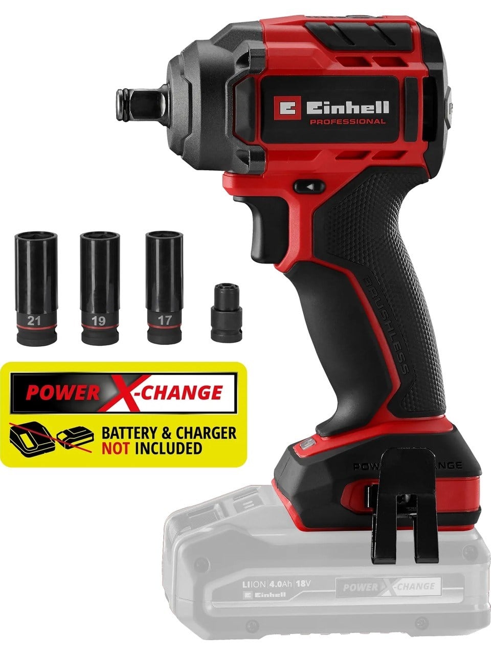 Einhell Professional TP-CW 18/350-C Li BL - Solo Kömürsüz Akülü Darbeli Somun Sıkma - 4510055