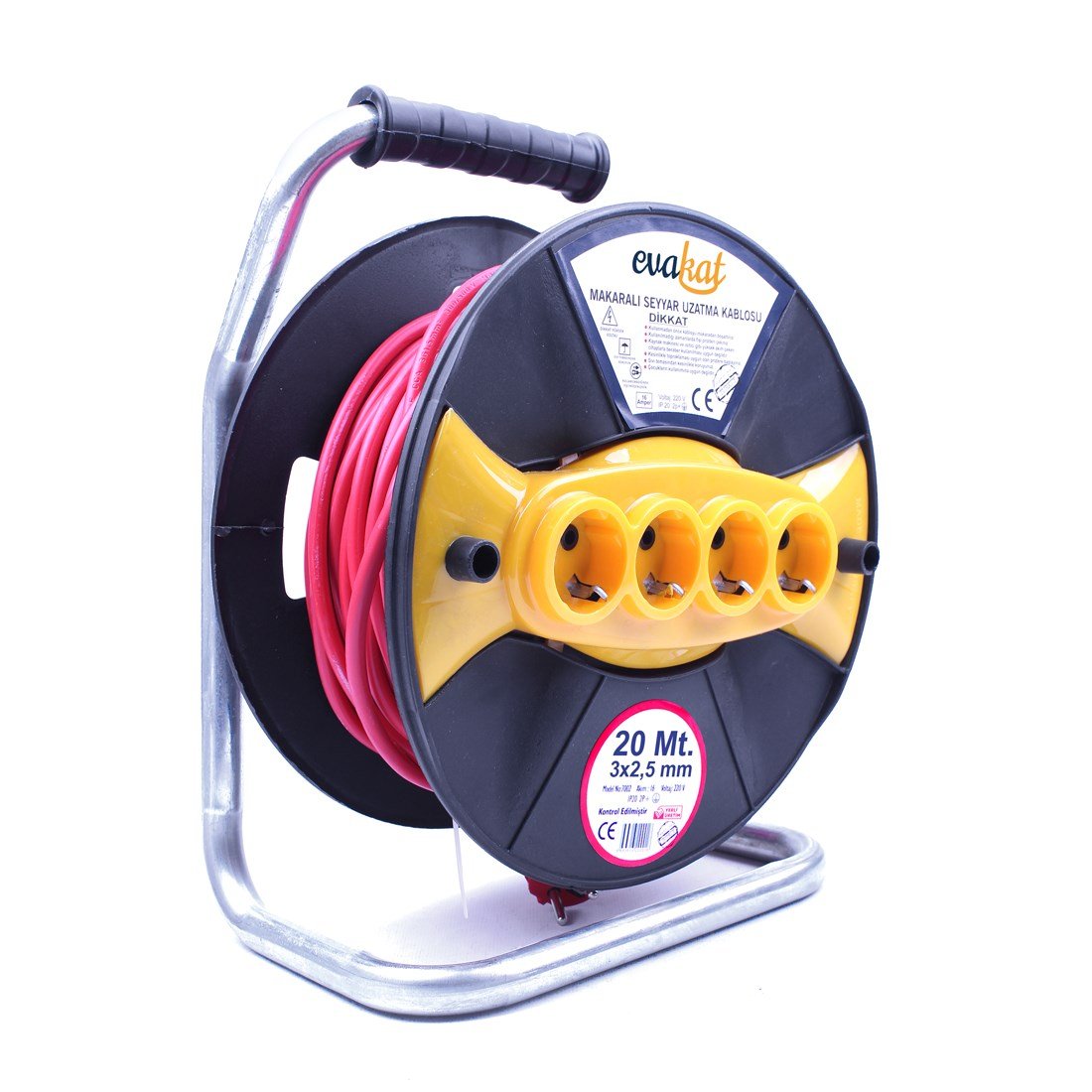 Evakat 3*2,5 Makaralı Kablo Sertifikalı 20mt 