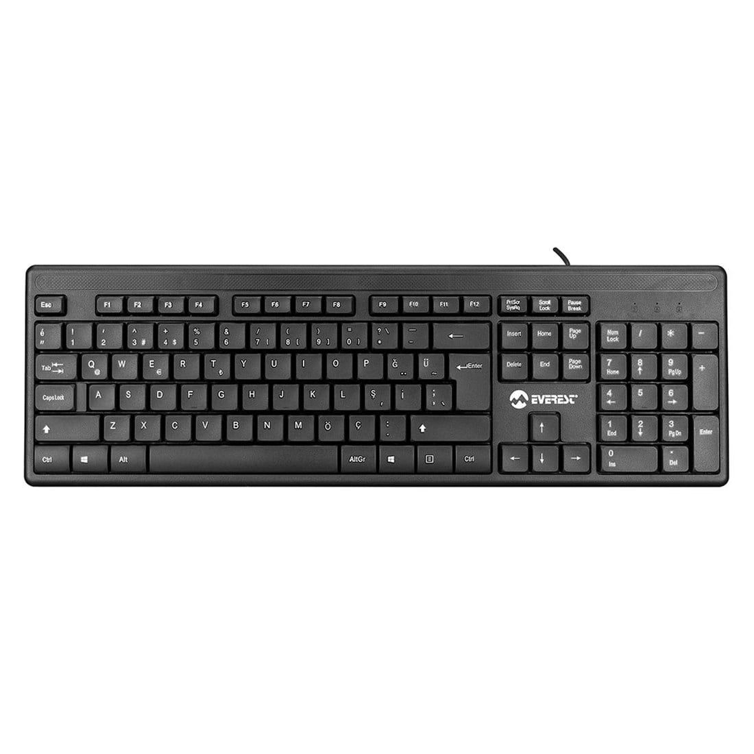 Everest Kb-1002 Siyah Usb Standart Klavye - 5477