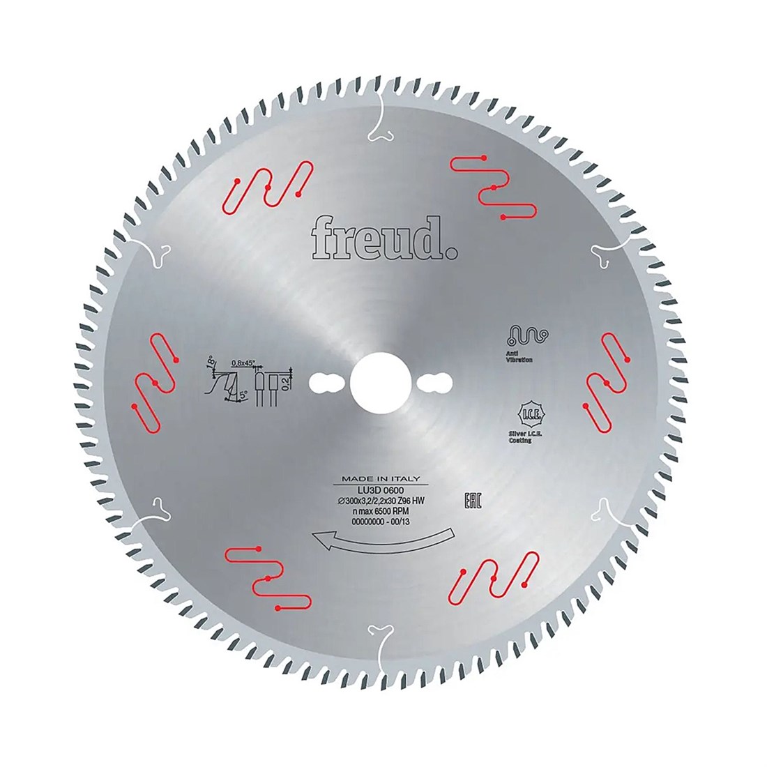 Freud 250*3,2* 80 Trapez Suntalam ve Laminant Testere - LU3D 0400