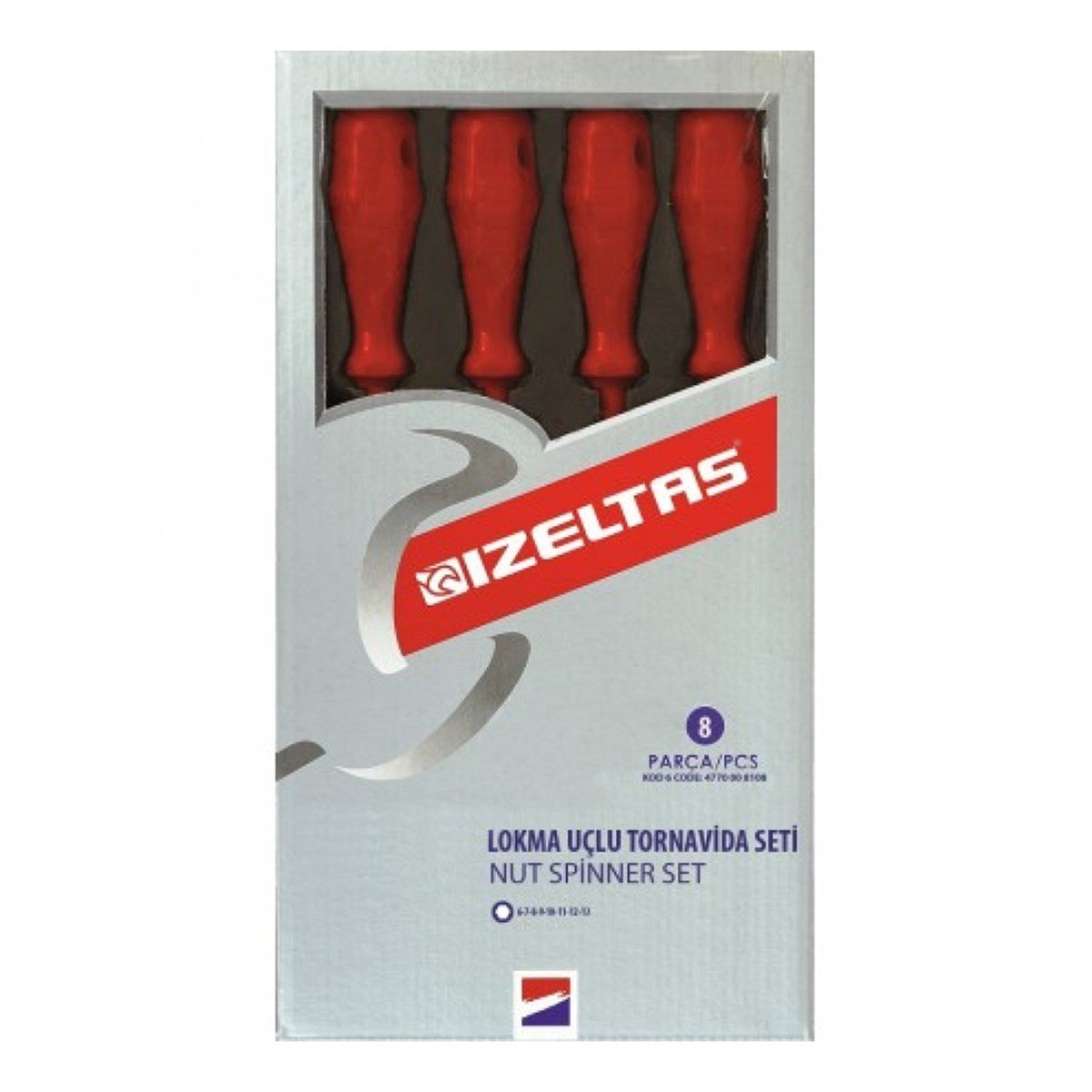 İZELTAŞ LOKMA UÇLU TORNAVİDA TAKIMI 8Lİ - 4770008108