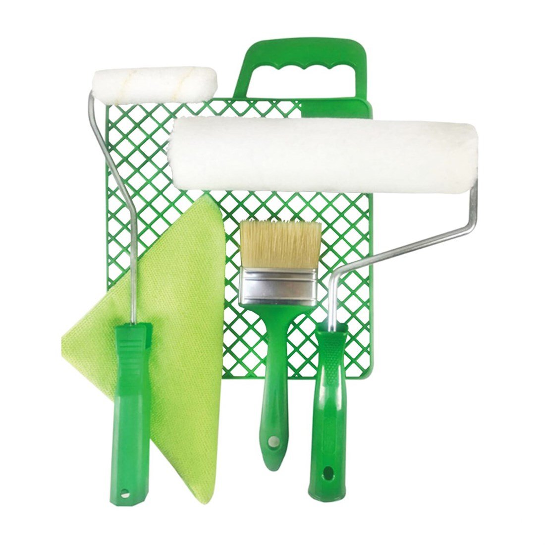 İzmir Fırça Yeşil Beyaz Boyacı Seti 25 Cm 550322