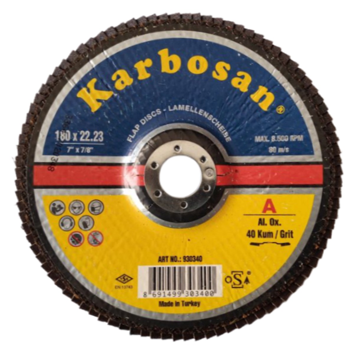 Karbosan 180 Flap Disk Nk40