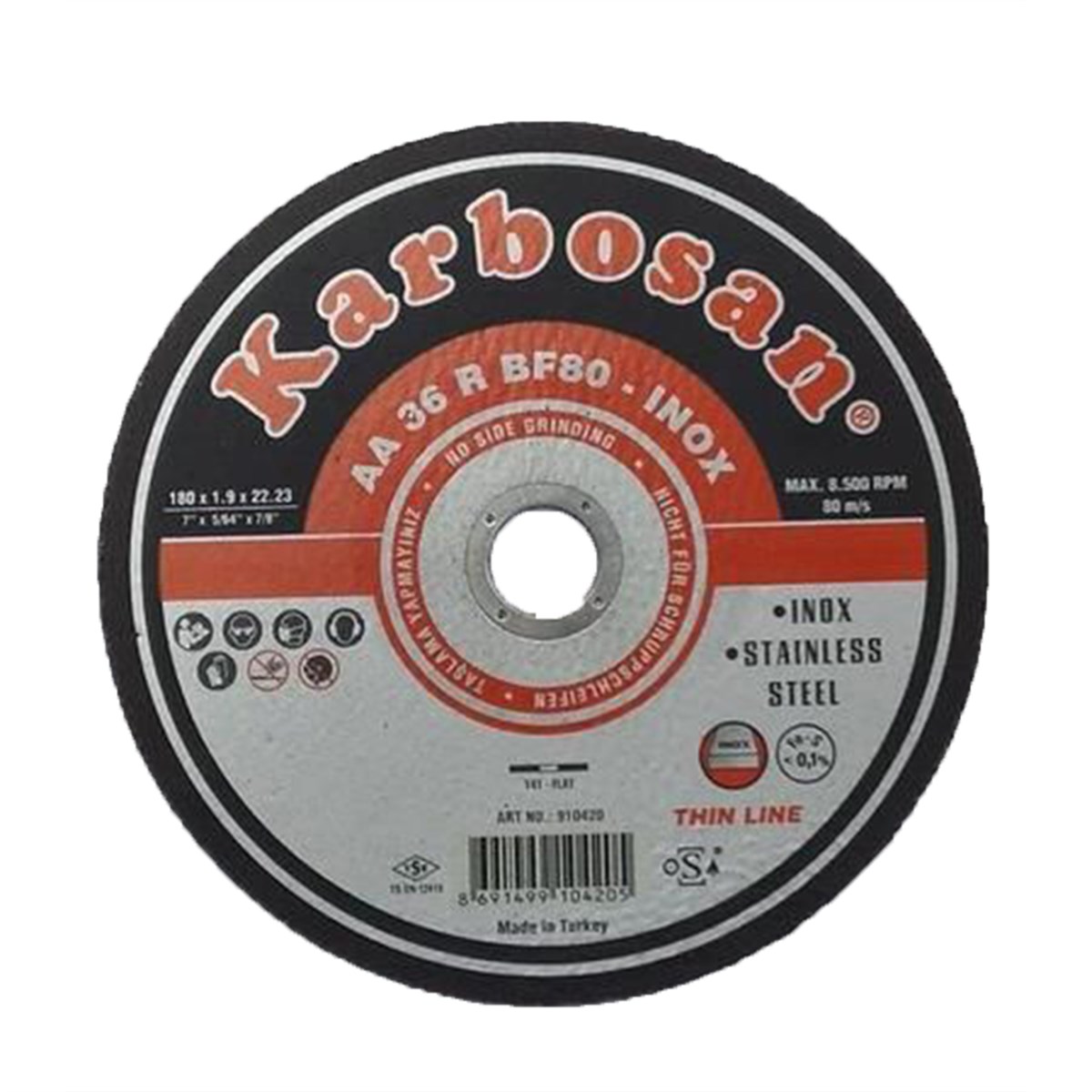 KARBOSAN 180*1,9 NK INOX THINLINE KESİCİ