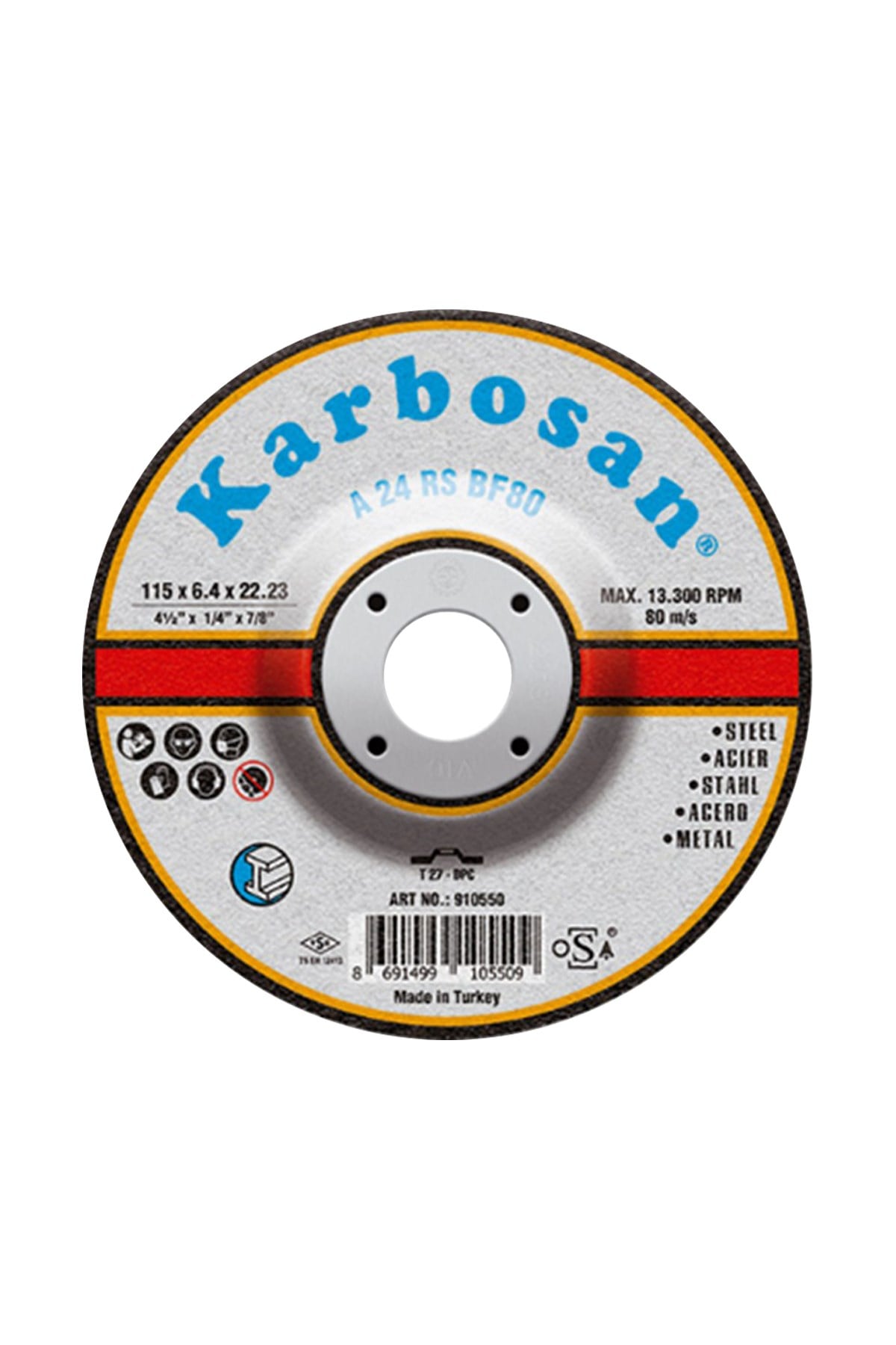 KARBOSAN 180*8*22 METAL TAŞLAMA