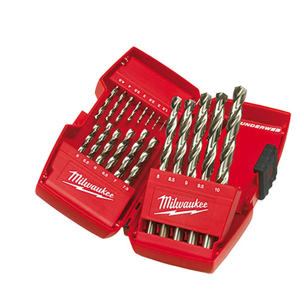 MİLWAUKEE Metal Matkap Ucu Set 19 Parça (1-10) Thunderweb Seri - T4932352374