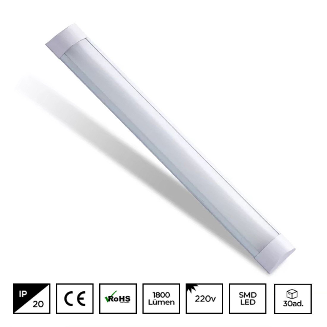 Noas 20W IP20 60cm Led Bant Armatür Beyaz YL98-6000