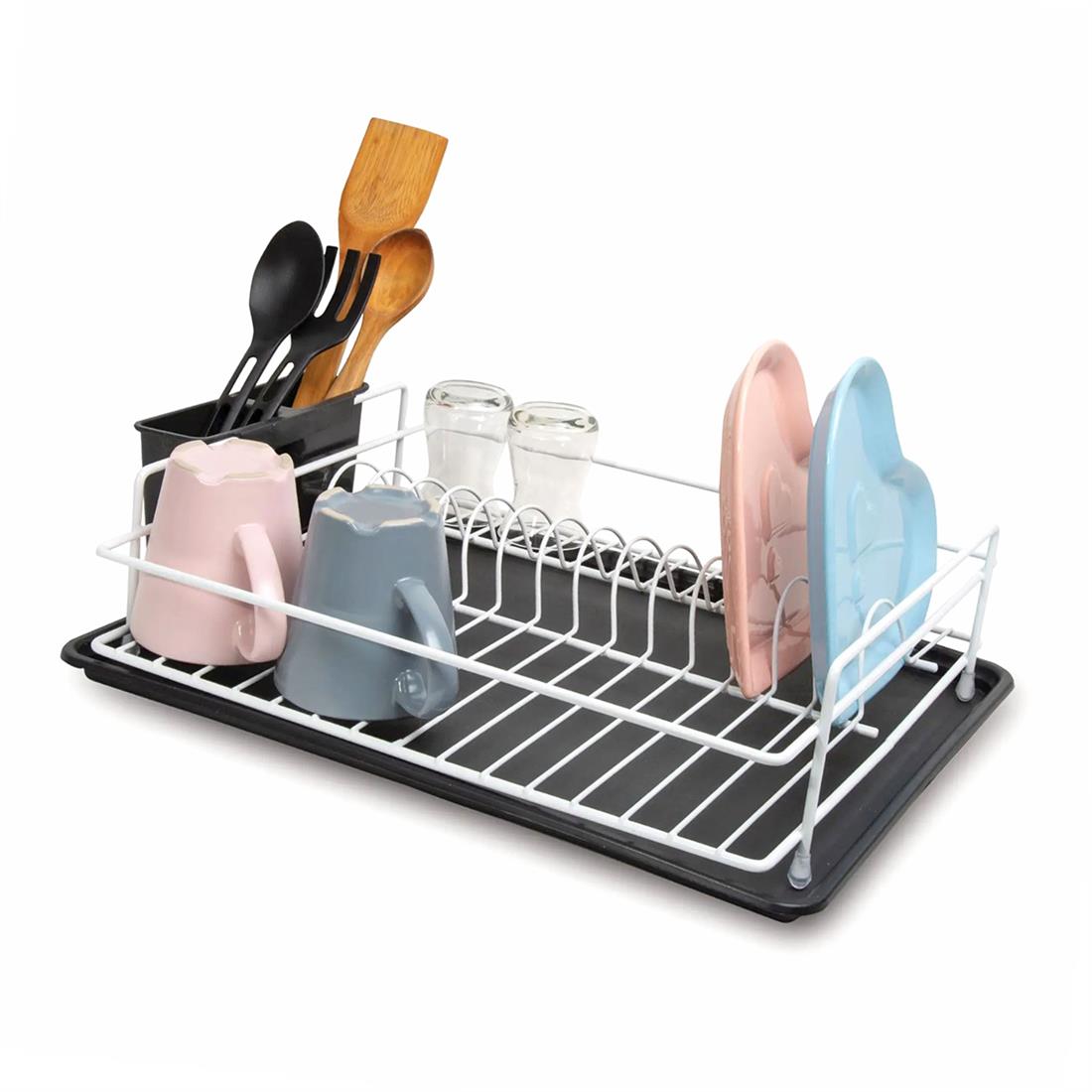 Perilla Tek Katlı Tabaklı Beyaz 71106