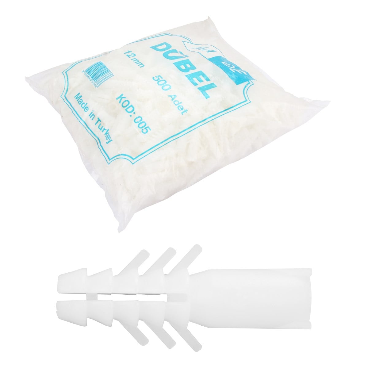 PLASTİK DÜBEL 12MM.(500 AD)