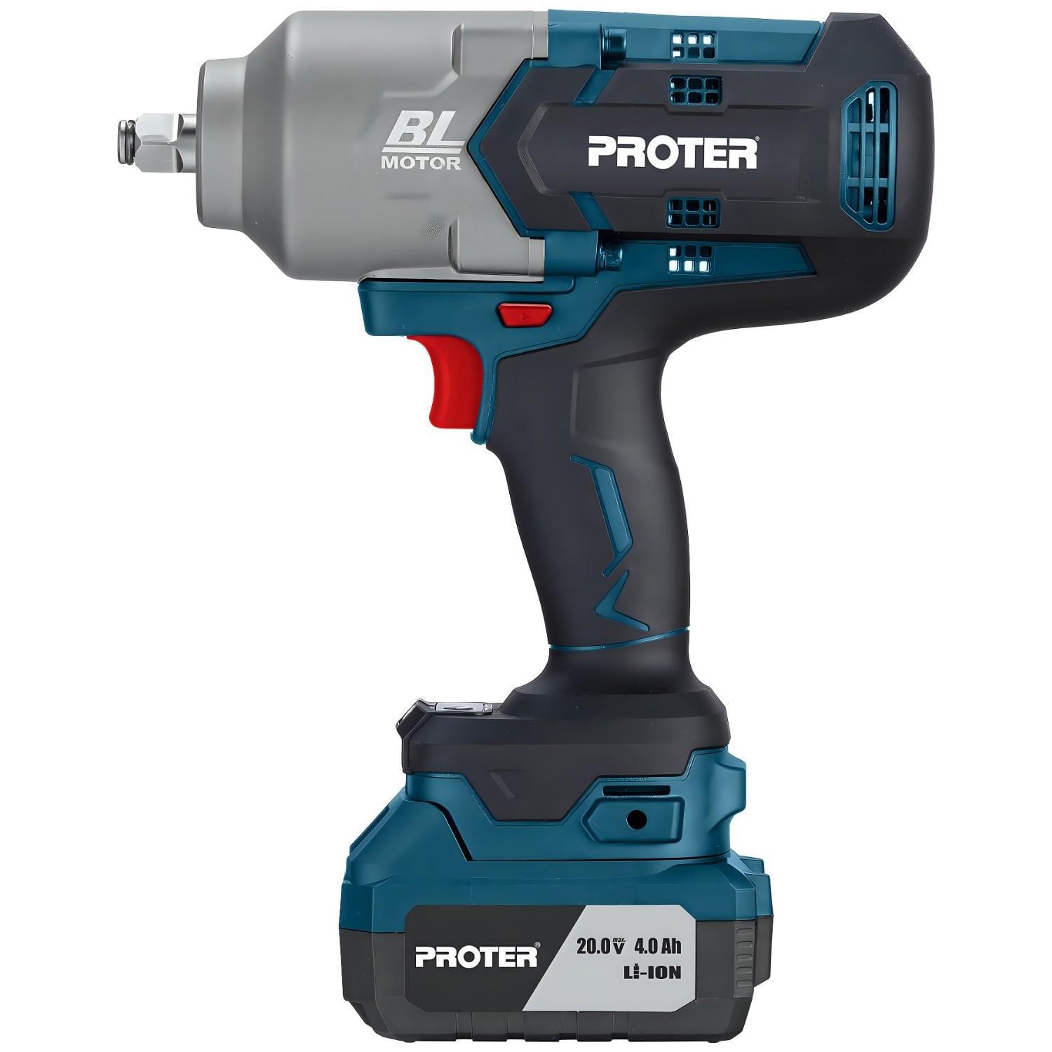 Proter PST 1532 WS Kömürsüz Darbeli Şarjlı Somun Sökme 20V 4Ah 1/2