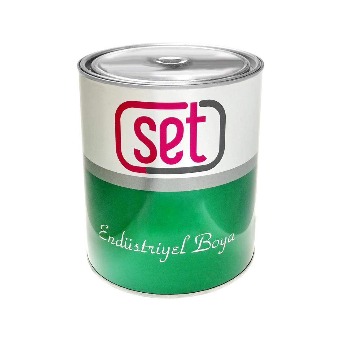 Set Endüstriyel Boya Parlak Metalik Gri RAL9006 0,900 Kg