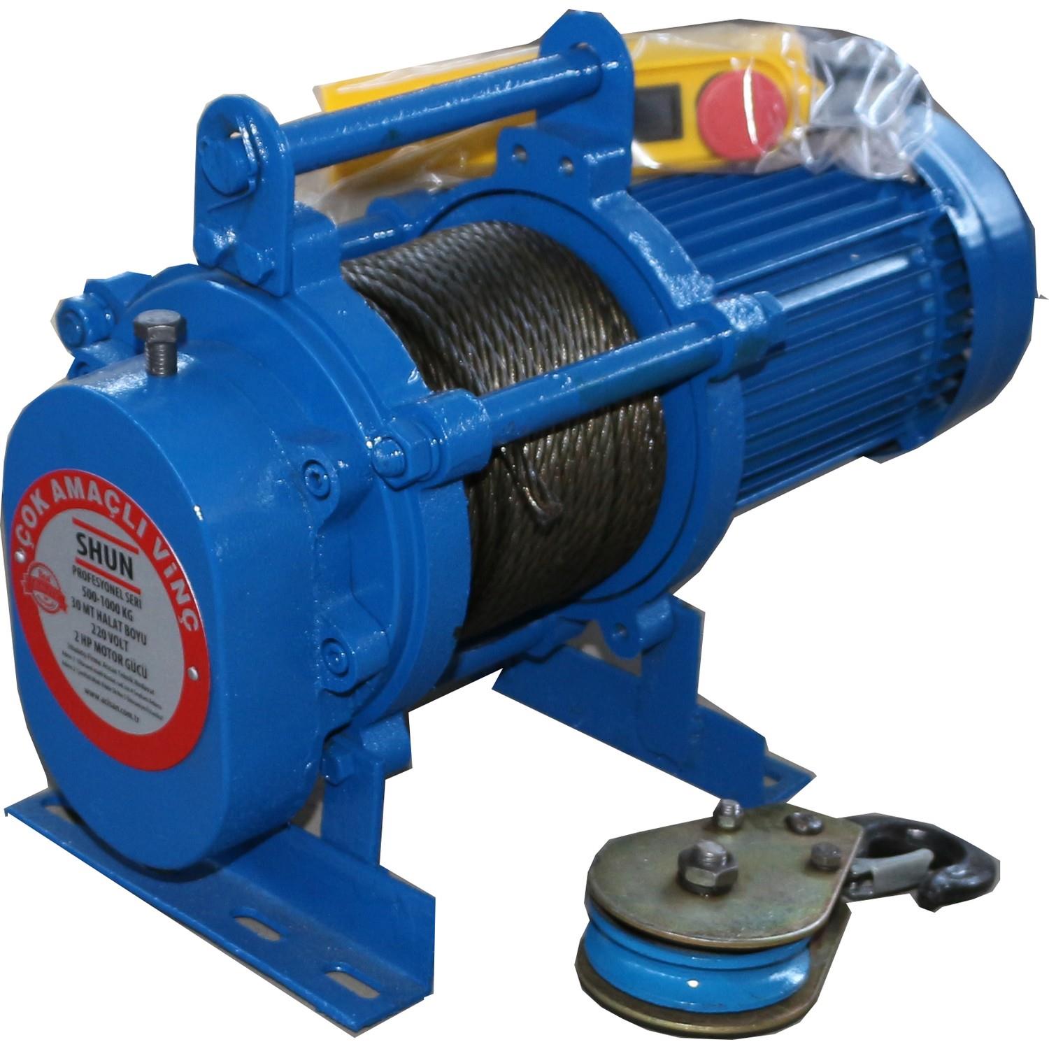 Shun Elektrikli Vinç 1,5 Ton Profesyonel 30mt 380v - 7486014
