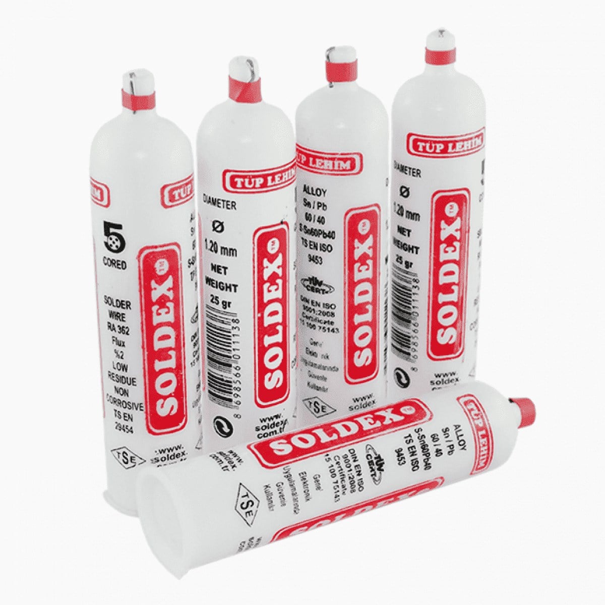 SOLDEX TEL LEHİM TÜP SN60/PB40 1,20 MM 25 GR