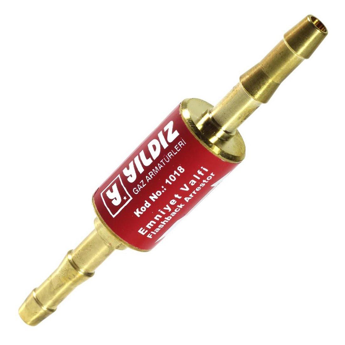 Yıldız 1018 Alev Geri Tepme Emniyet Valfi Asetil Hortum Arası İçin
