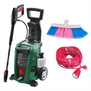 Bosch Universal Aquatak 130 Basınçlı Yıkama Makinesi + Evakat 3*2,5 Uzatma Kablosu 10mt + Oto Fırçası