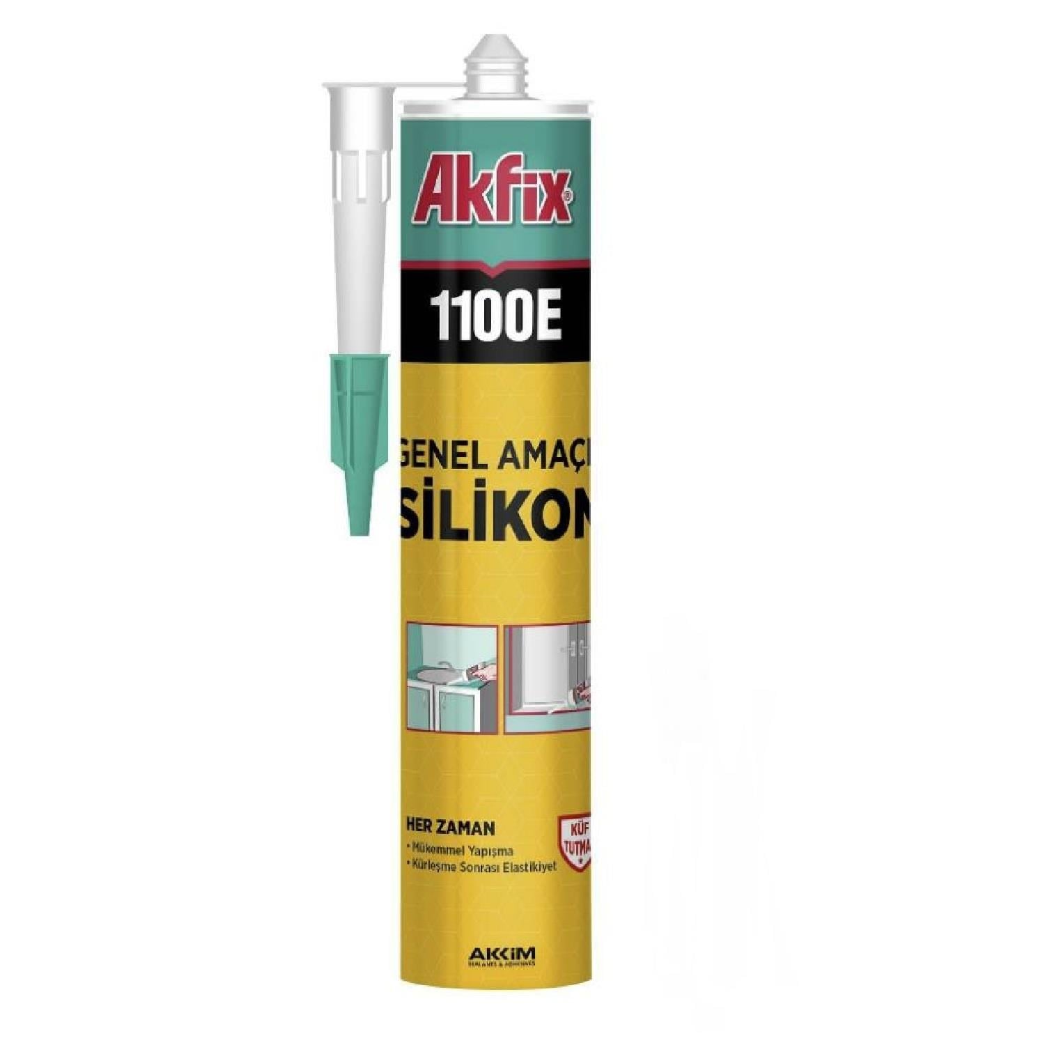 Akfix 1100E Silikon Beyaz 280gr