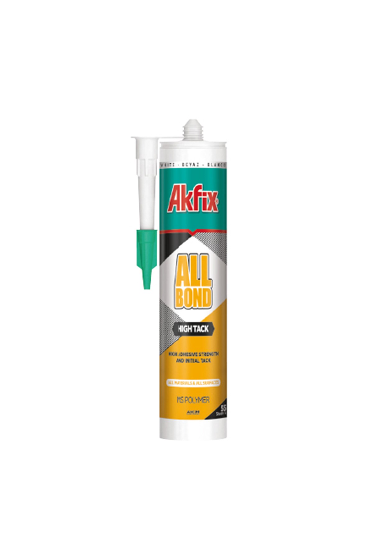 AKFİX MS757 HIGH TACK MS POLİÜRETAN MASTİK 290ML BEYAZ