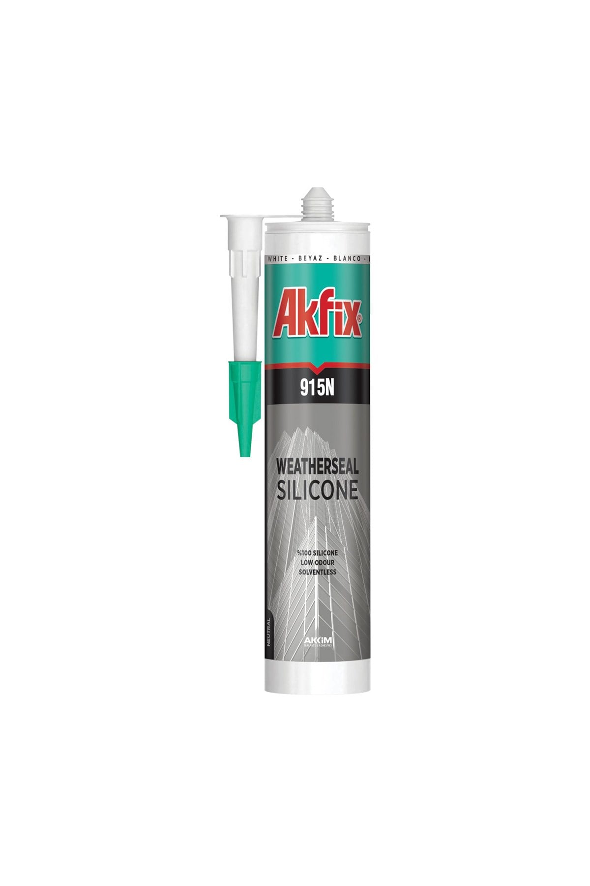 AKFİX SA616 DIŞ CEPHE SİLİKONU 915N 310ML GRİ