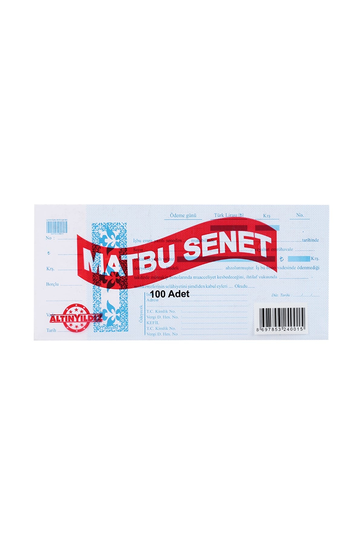 ALTINYILDIZ SENET KAĞIDI 100 LÜ 0360600