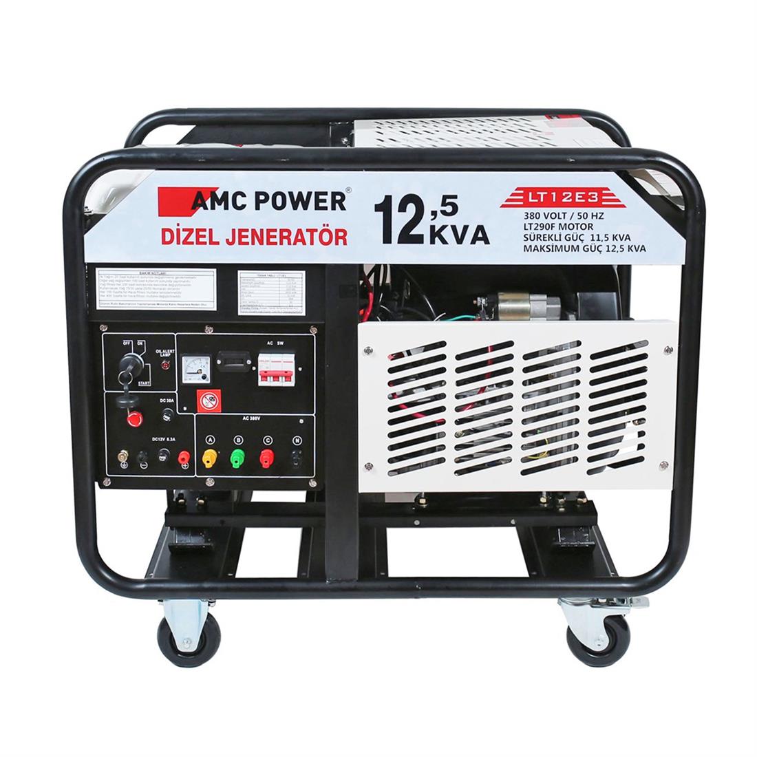AMC Power Dizel Jeneratör 12,5Kva 380v - 2627006
