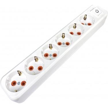 Asel ASL-200 0213 6'Lı Grup Priz Anahtarlı Klemens - HRD-010884