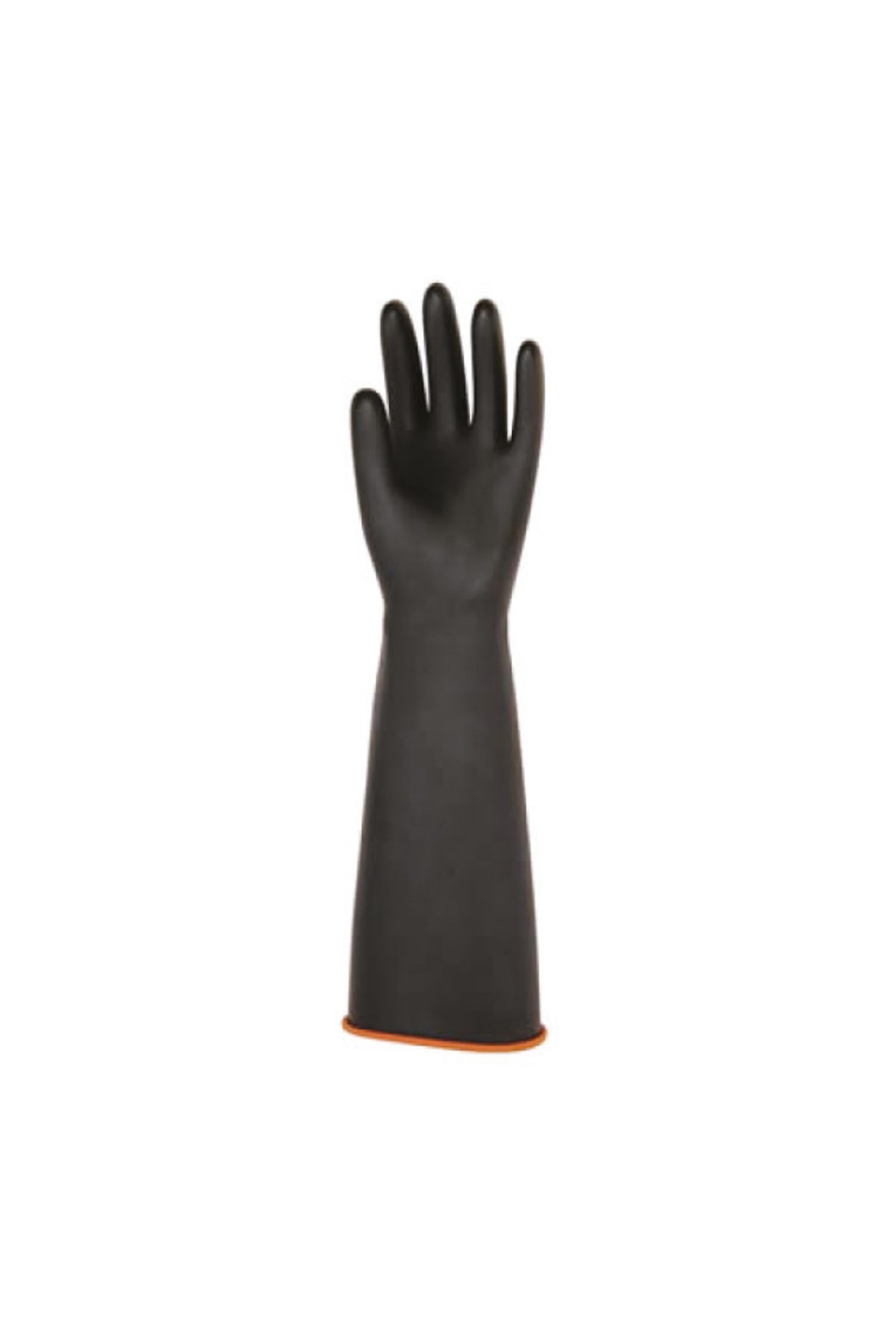 ASİT ELDİVENİ SİYAH UZUN KONÇ 45 CM